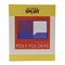 School Smart Heavyweight Two-Pocket Poly Folder with Three-Hole Punch, Blue, Pack of 25